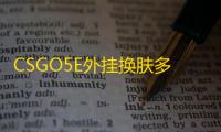 CSGO5E外挂换肤多功能【飓风/透饰/梓喵/换肤/仅5E平台】辅助